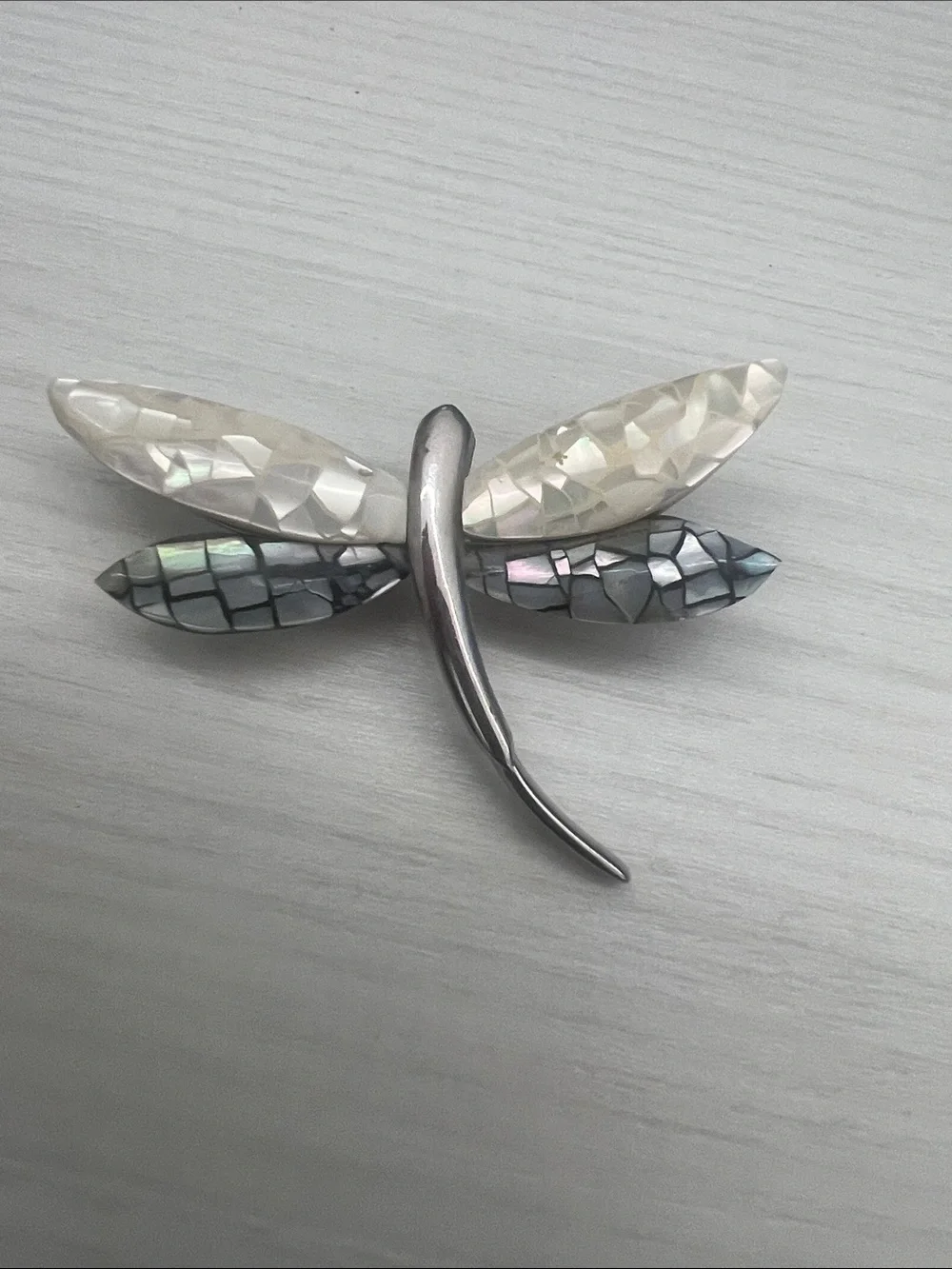 Vintage Silver Leaf Brooch Pin
